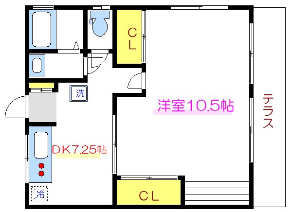 コーポながい 間取り