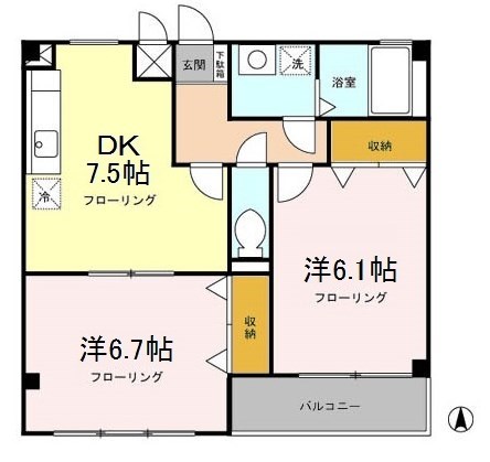 ドゥエル扇橋 間取り