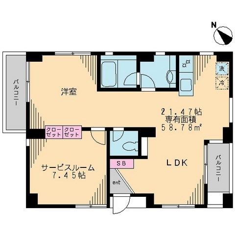 アイレックス   302号室 間取り