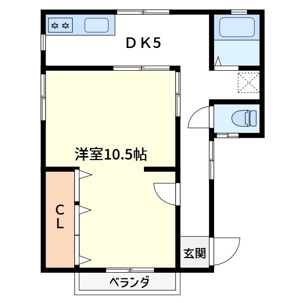 川島第一アパート 間取り図