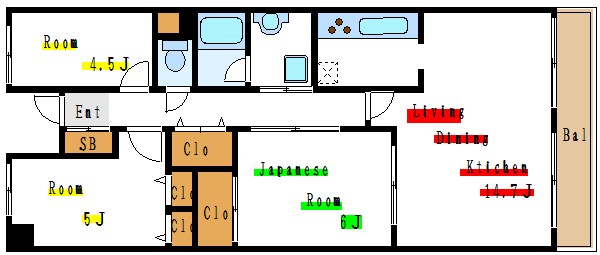 ジュネス 間取り図