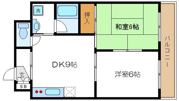 スカイハイツ・カマクラ 間取り