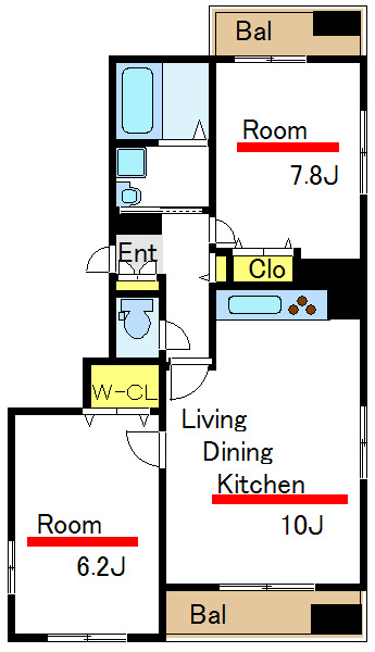 リバーサイドガーデン   間取り図