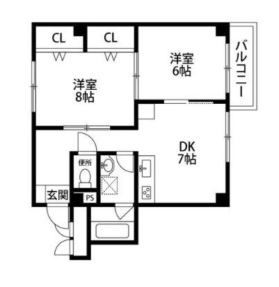 大江戸ハイツ東陽町 間取り図