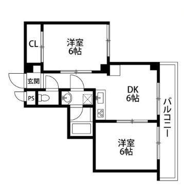 大江戸ハイツ東陽町 間取り図