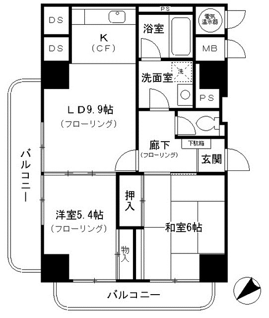 上野ロイヤルハイツ 間取り