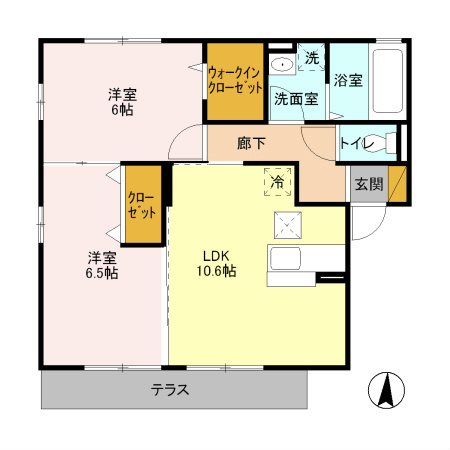 クローバーハウス  間取り