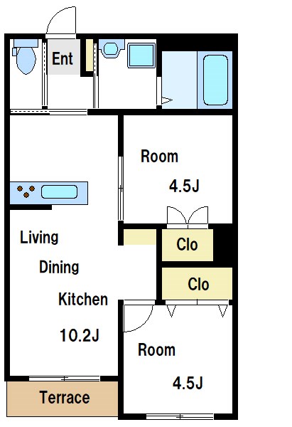 Highgate滝野川 間取り図