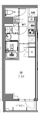 S-RESIDENCE日本橋馬喰町 間取り