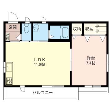 ＶＩＶＡ砂町    201号室 間取り