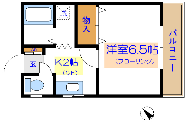 所ガーデンマンション   間取り