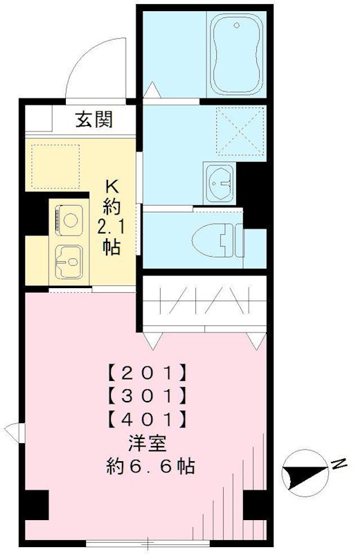 プラム二長町  間取り