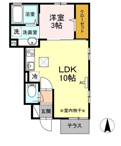 エスポワール住吉 間取り図