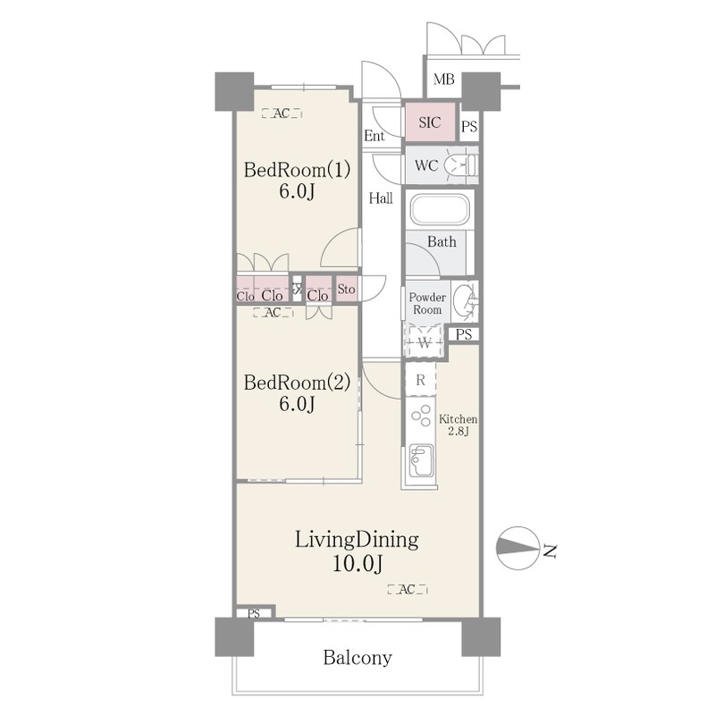 フェールメゾン西大島 間取り