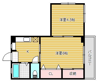 高畑マンション   間取り