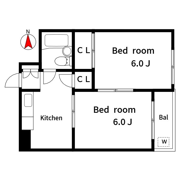 サカキビル 間取り図