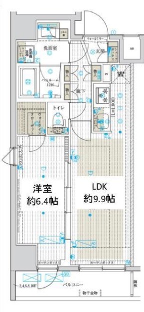 フュージョナル五反野  間取り図