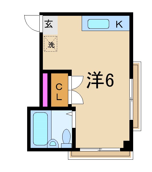 エスペランサ  101号室 間取り