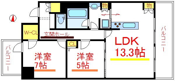 レジディア町屋 間取り
