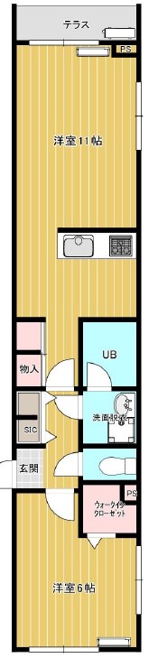グラッドレクト   間取り図