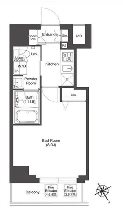 コンフォリア門前仲町サウス 間取り