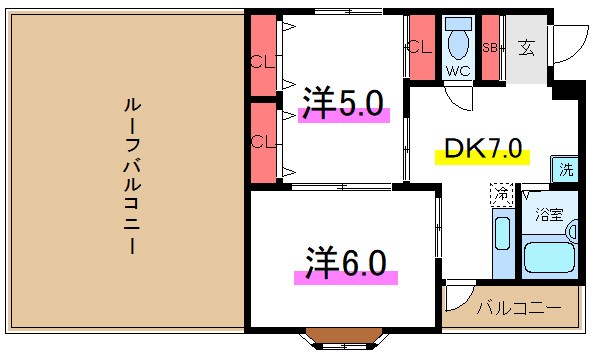 王子西ウイング  間取り