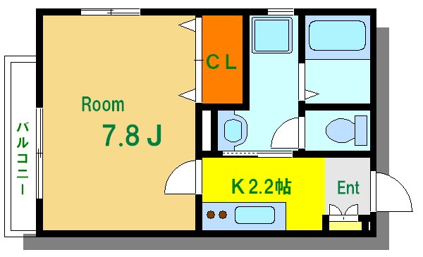 ヴェリエーロ町屋 202号室 間取り