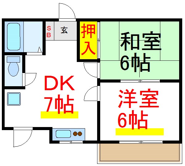 マインハイムⅠ 間取り