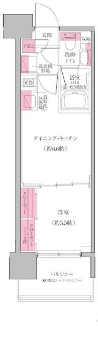 レジディア門前仲町プレイス  間取り