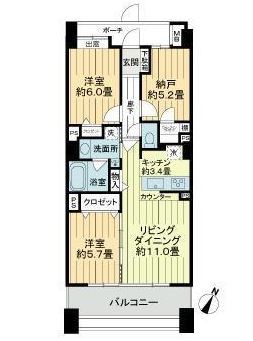 東京グランファースト  間取り図