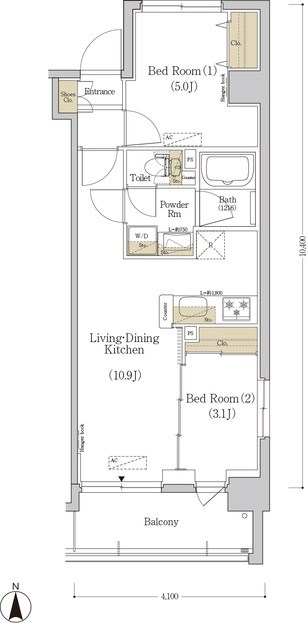 アーバネックス菊川 間取り図