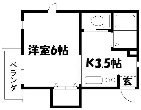 コーポハイブリッジ 間取り