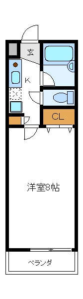 ラクダ 403号室 間取り