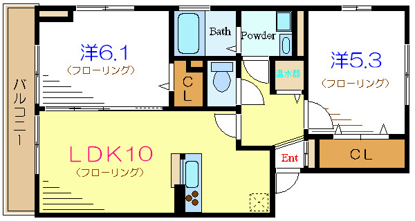 イーストエンジェル青山Ｂ棟 間取り