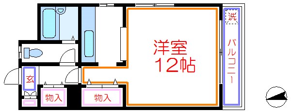 コーポ茜  間取り図