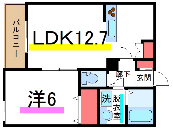 フルール滝野川  間取り