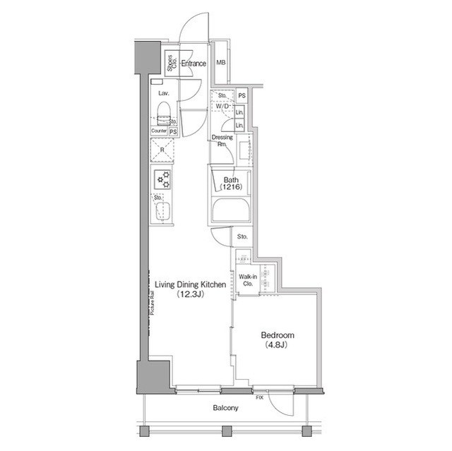 ザ・パークハビオ日本橋箱崎町 間取り