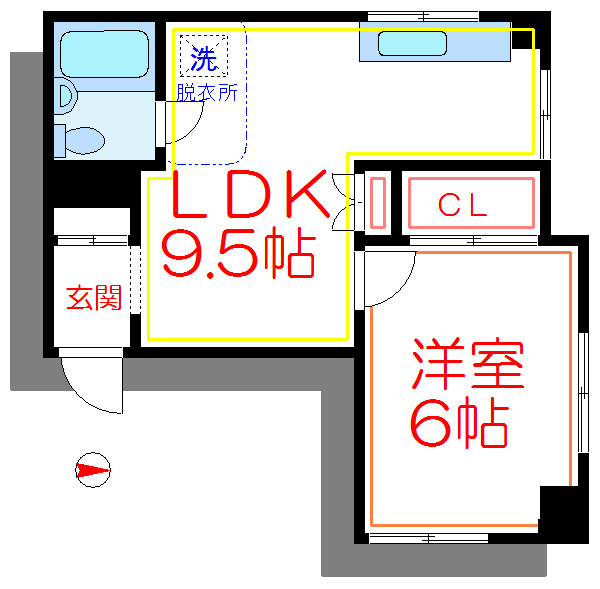山口ハイツ 間取り