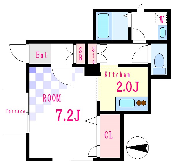 ローランⅡ  間取り図