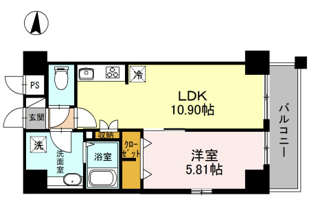 シャルム亀戸   間取り図