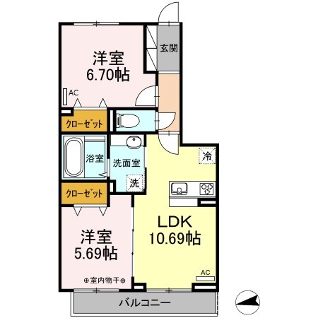 エルサンテ 間取り図