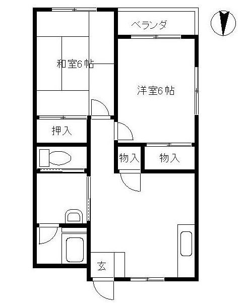 清田コーポ 間取り