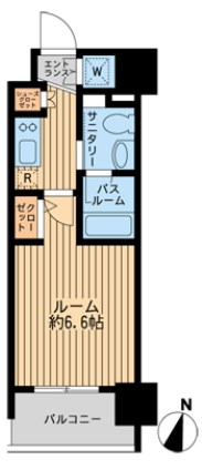 ダフィット門前仲町 802号室 間取り