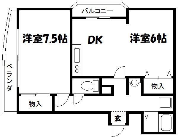 三愛西一之江マンション    間取り