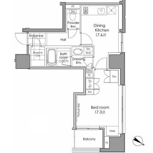 パークハビオ水天宮前 間取り