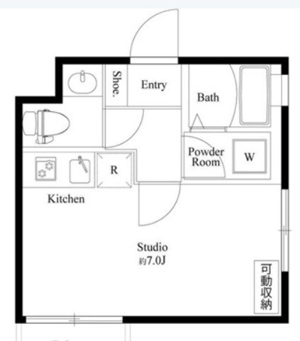 CERES北千住 501号室 間取り