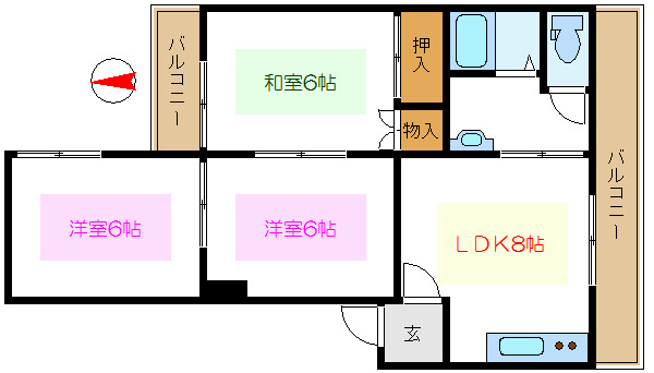 マノワールアズマ 間取り