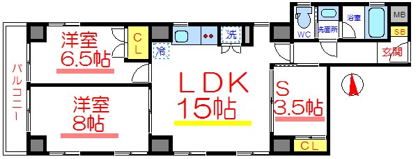 フェスタ花川戸 間取り図