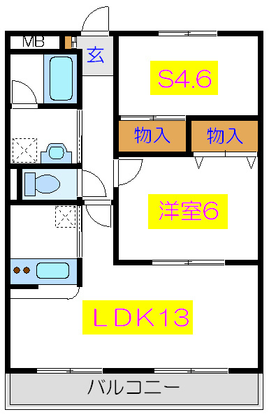 スターフラッツ   間取り