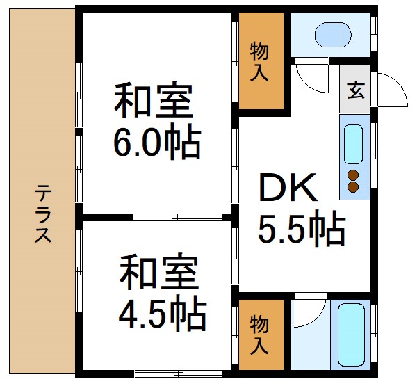 渡辺コーポ  間取り
